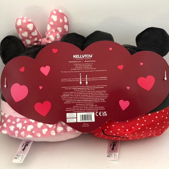 Squishmallows Valentine's Day Mickey Mouse & Minnie Mouse 8" Disney Plush Set - Picture 2 of 12